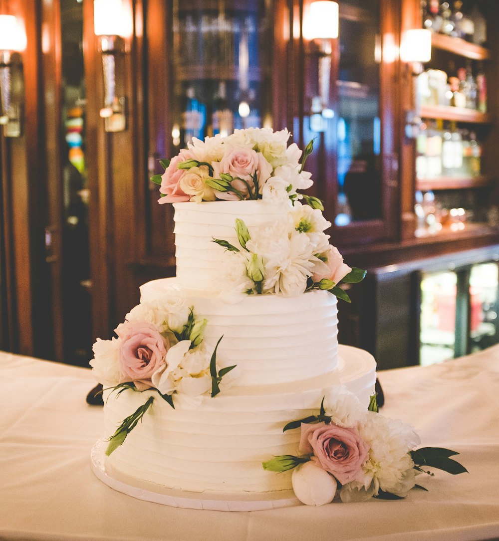 3-layer fondant cake