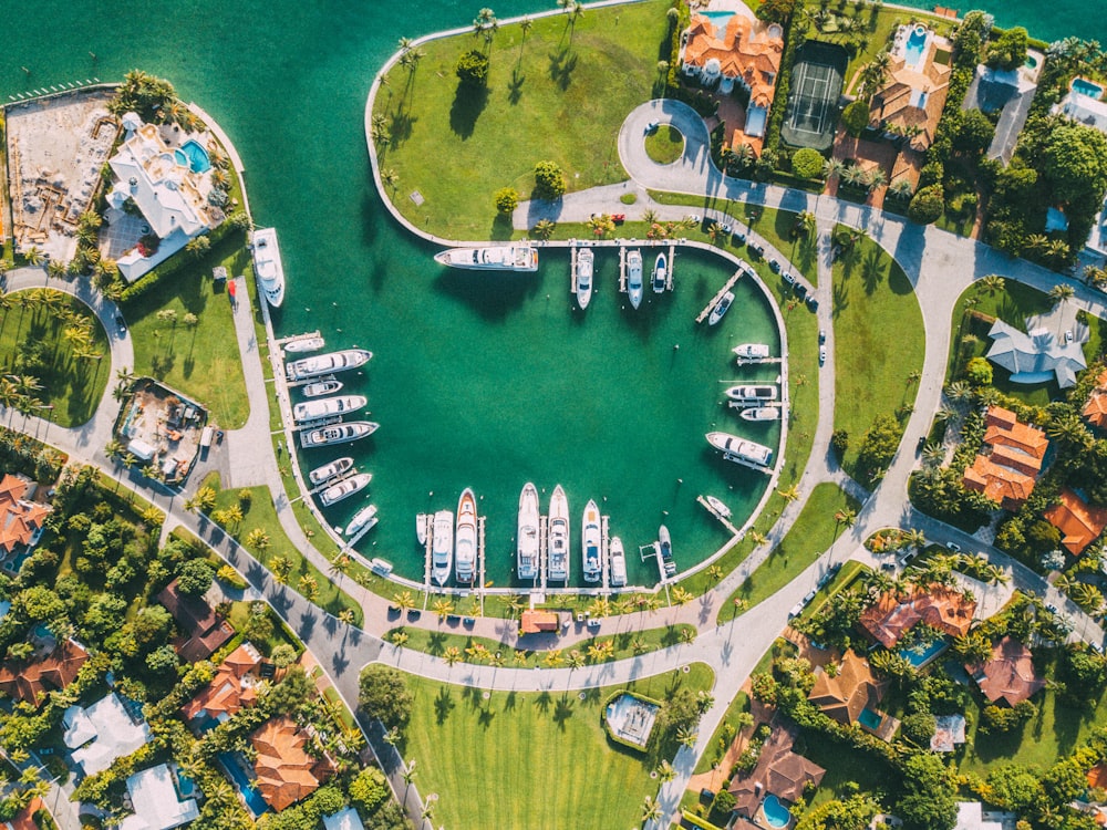 birds eye view of landscape