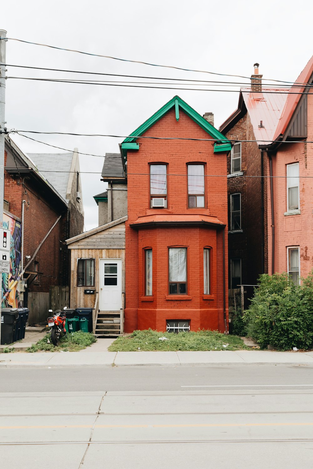 brown 2-storey house