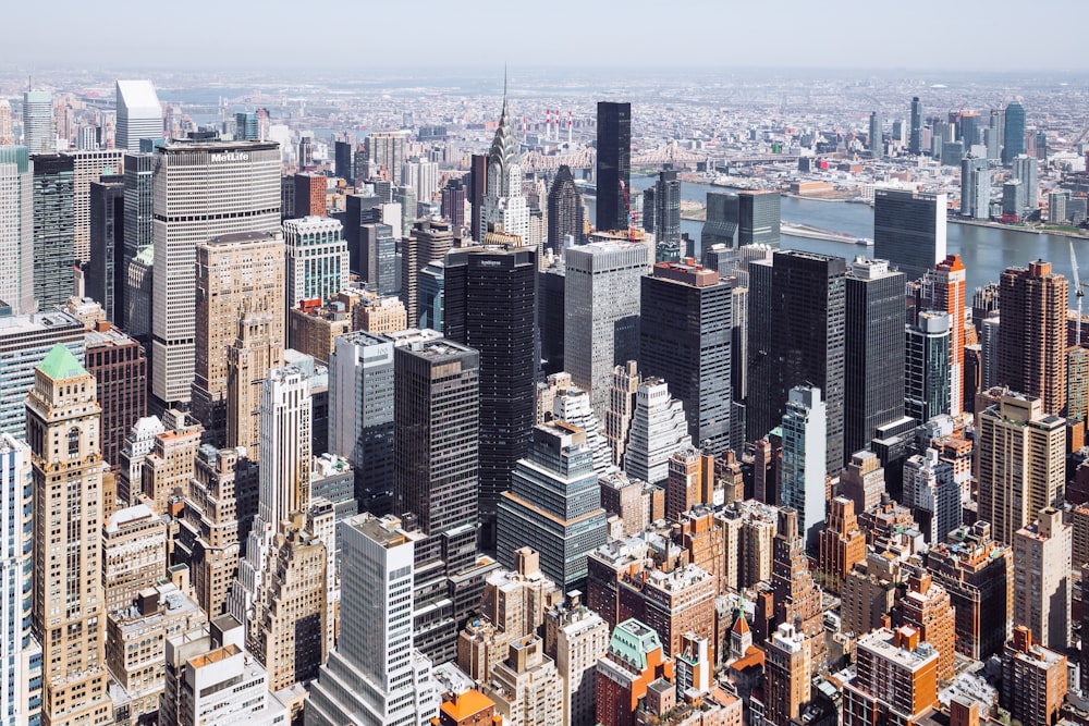 aerial photography of the city at daytime