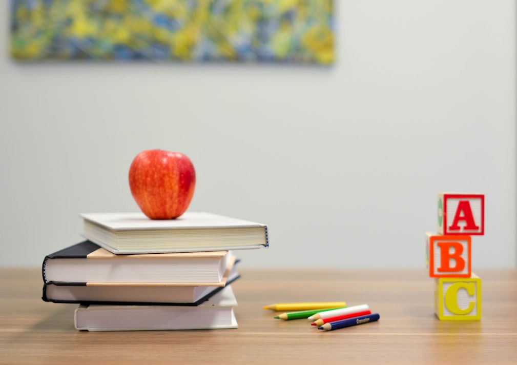 image of books and stationary