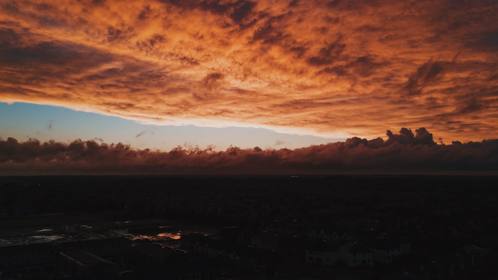 silhouette photo of clouds during daytime