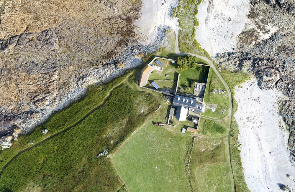 bird's eye view photography of castle