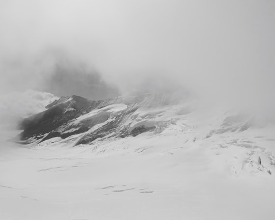 photo of snowfield and mountain alps in Eigergletscher Switzerland