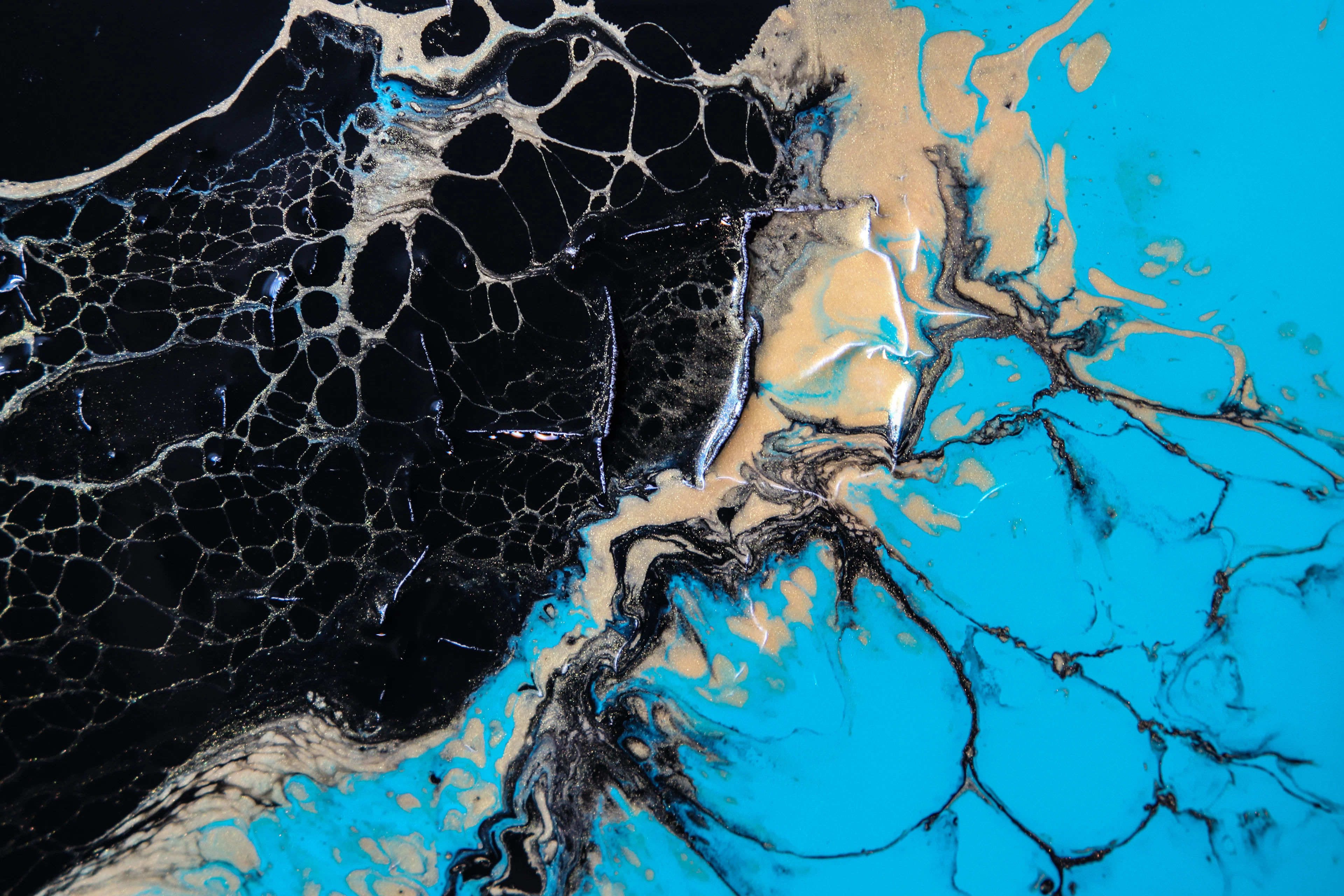 Cyan Fault Lines by Ishaan Kapoor
