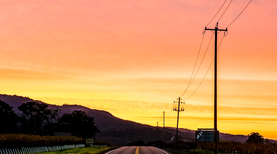 photo of road near mountain