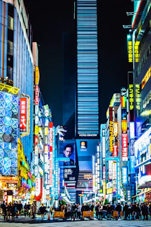 东京夜间街景缩略图