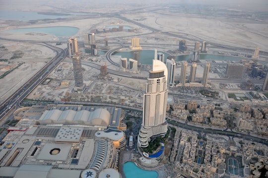 bird's eye view of white building in Burj Park United Arab Emirates