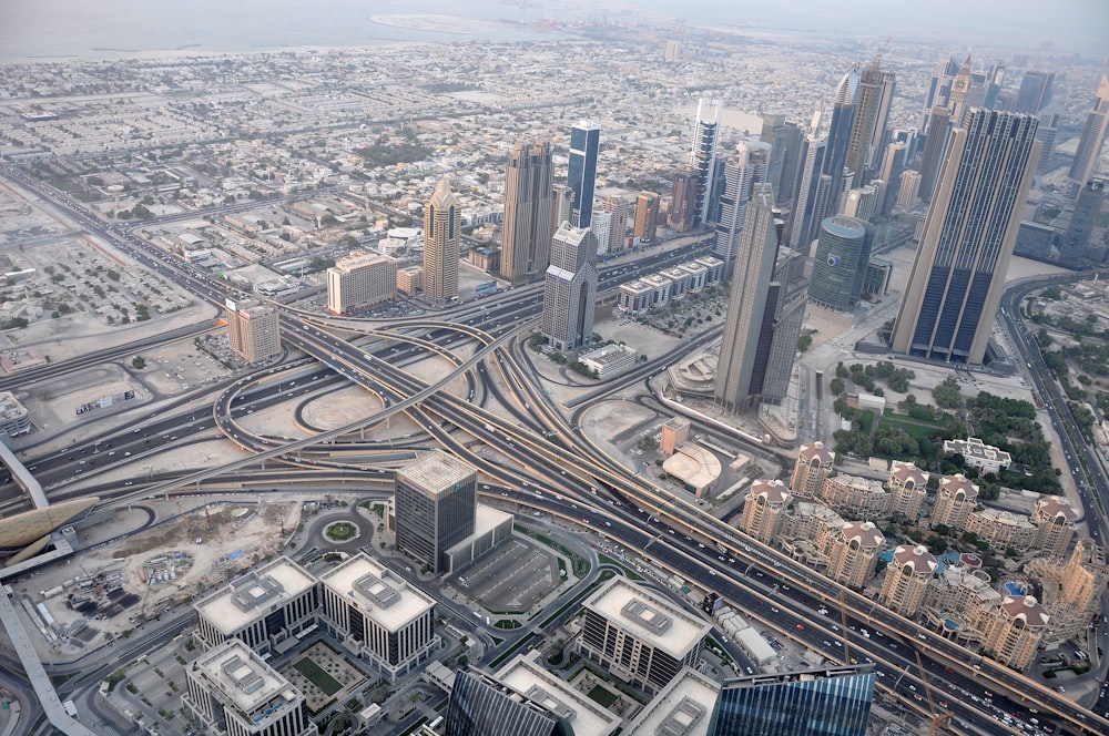 bird's eye view photo of high-rise buildings