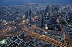 high angle photo of high-rise buildings