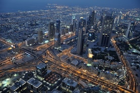 high angle photo of high-rise buildings