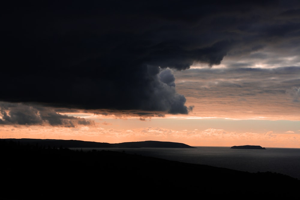 cumulu nimbus clouds over islands