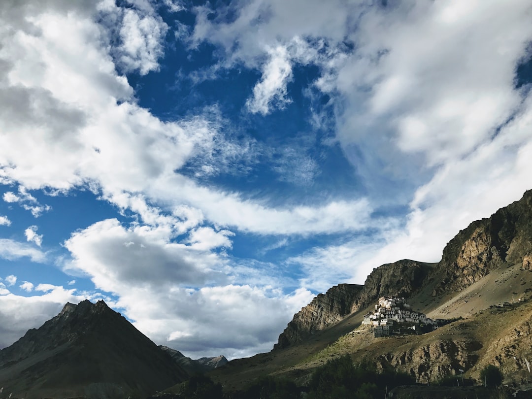 travelers stories about Mountain range in Key Gompa, India