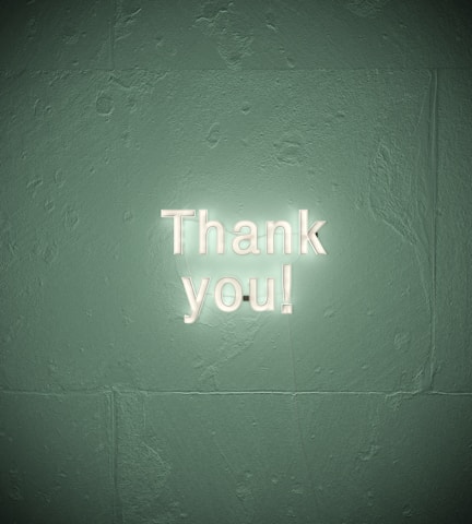 A warm, inviting digital confirmation screen with a thank you message and the nevuc logo.