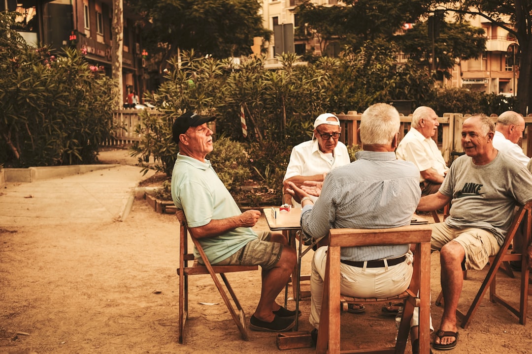 support group meeting for family caregivers of older adults
