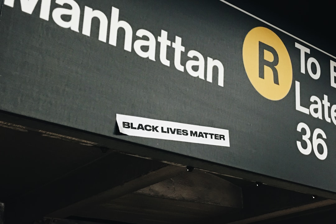 Manhattan signage, Black lives matter