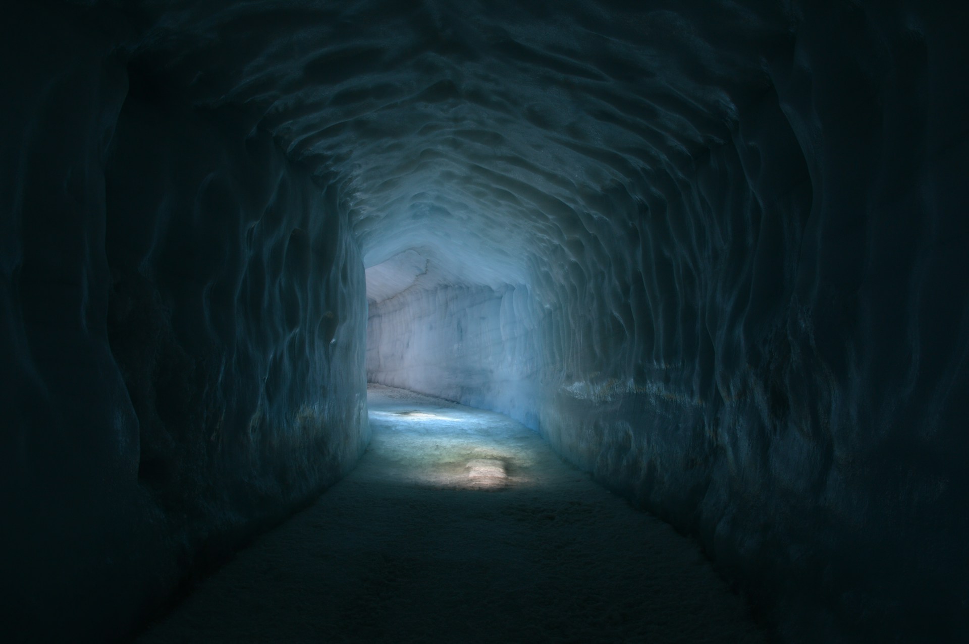 low light photography of hallway