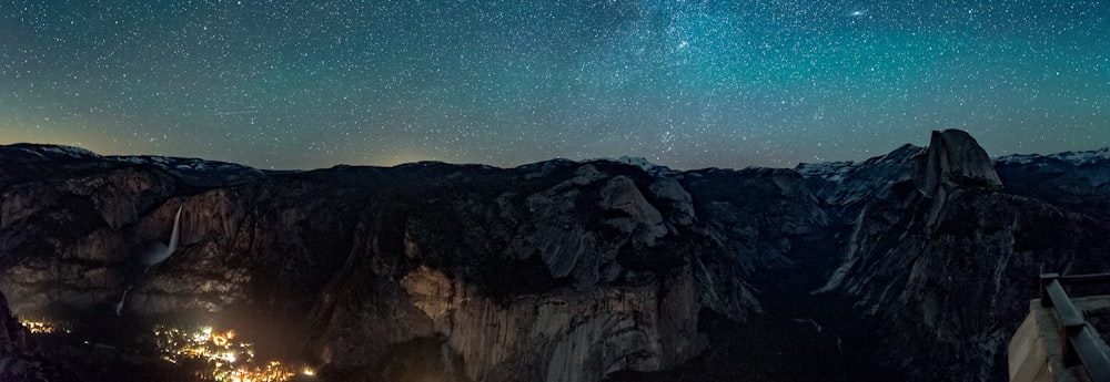 landscape photography of rock formations