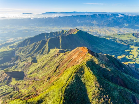 green mountain bike in Aso Japan