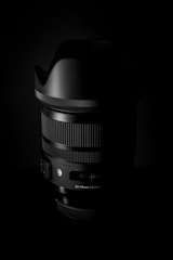 black camera lens