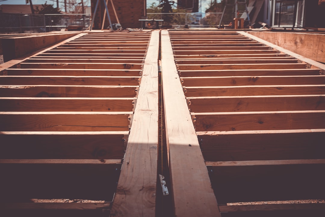 brown wooden structure,