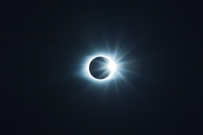 digital wallpaper of eclipse