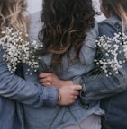 group of women facing backward