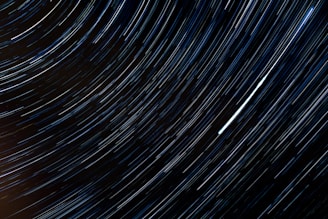 time lapse photography of stars