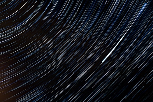 time lapse photography of stars