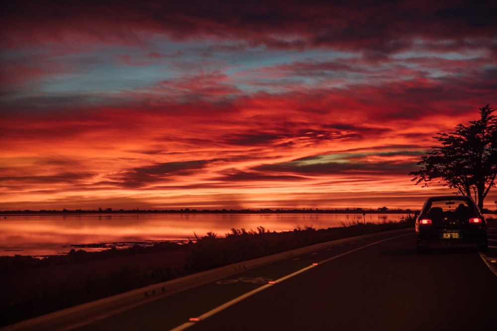 red skies during daytime