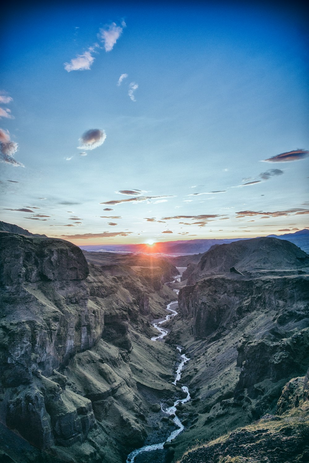 Vista de alto ángulo de la montaña