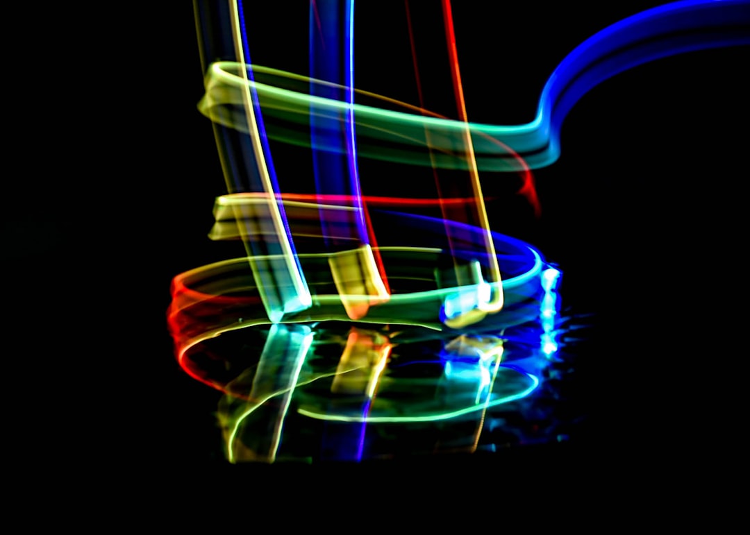 multicolored lights illustration