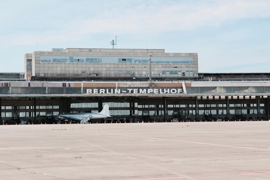 Berlin-Tempelhof airport in Freizeitgelände Tempelhof Field Germany