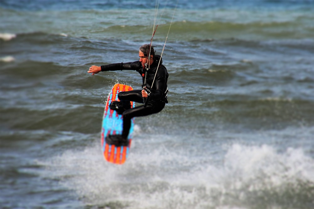 person riding wakeboard