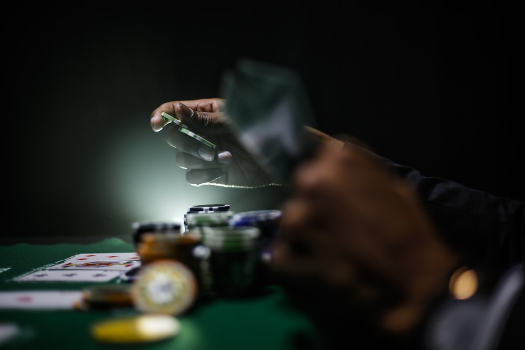 Poker chips and cards