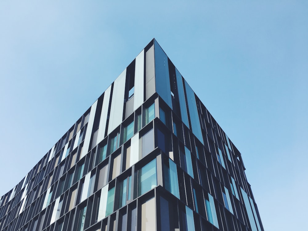 high-rise glass window building