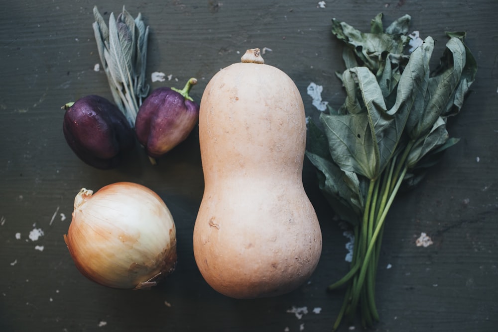 assorted veggies on gray surface