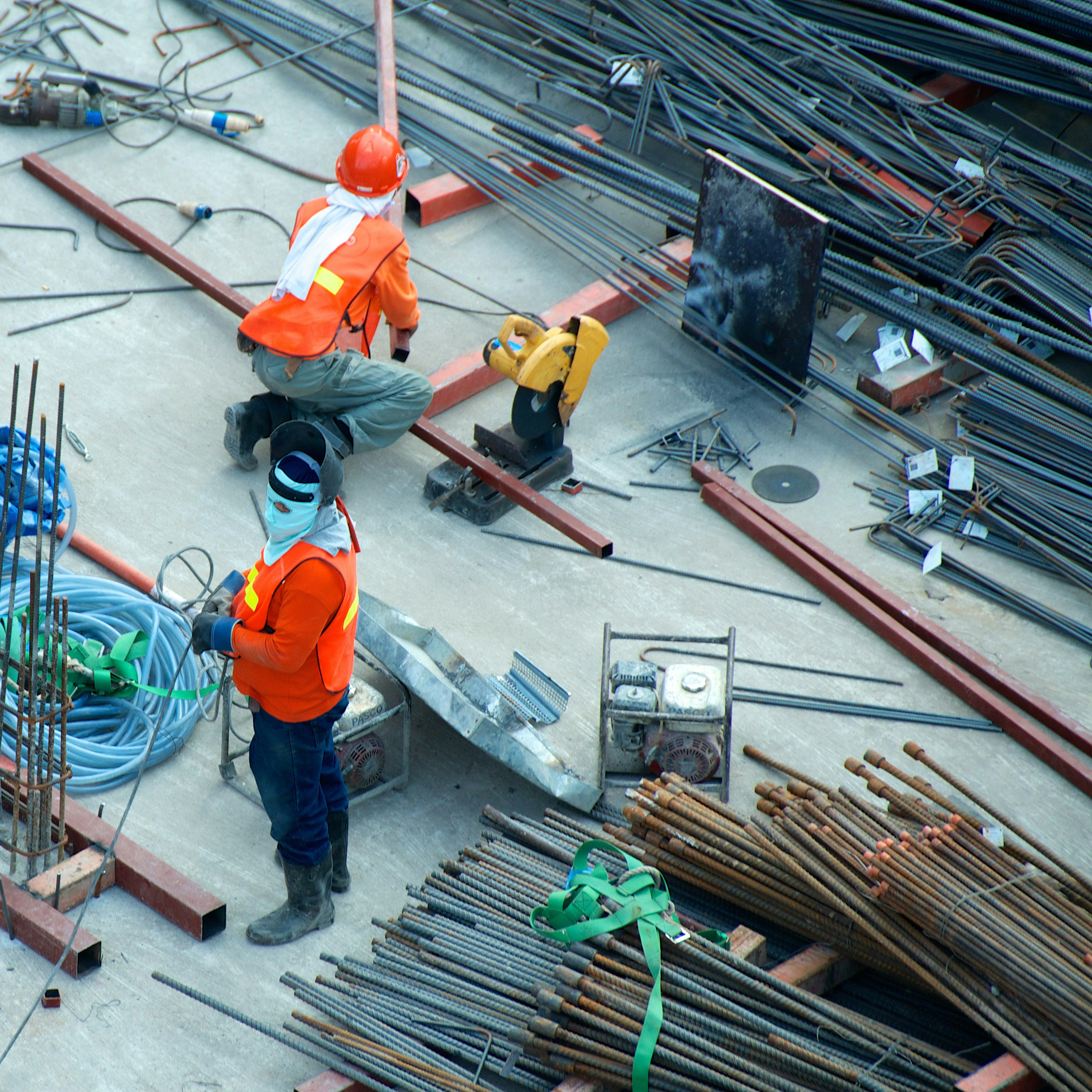 two men working