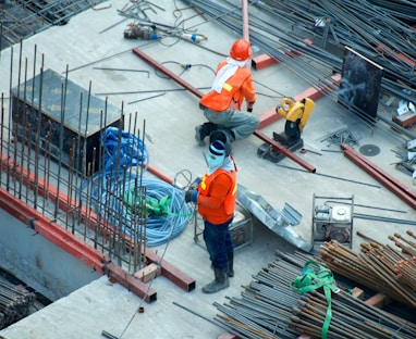 two men working