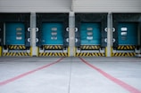 closeup photo of parking lot