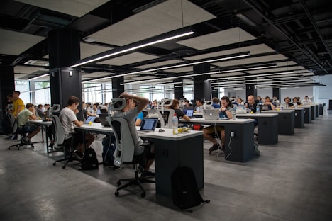 people doing office works in an open space