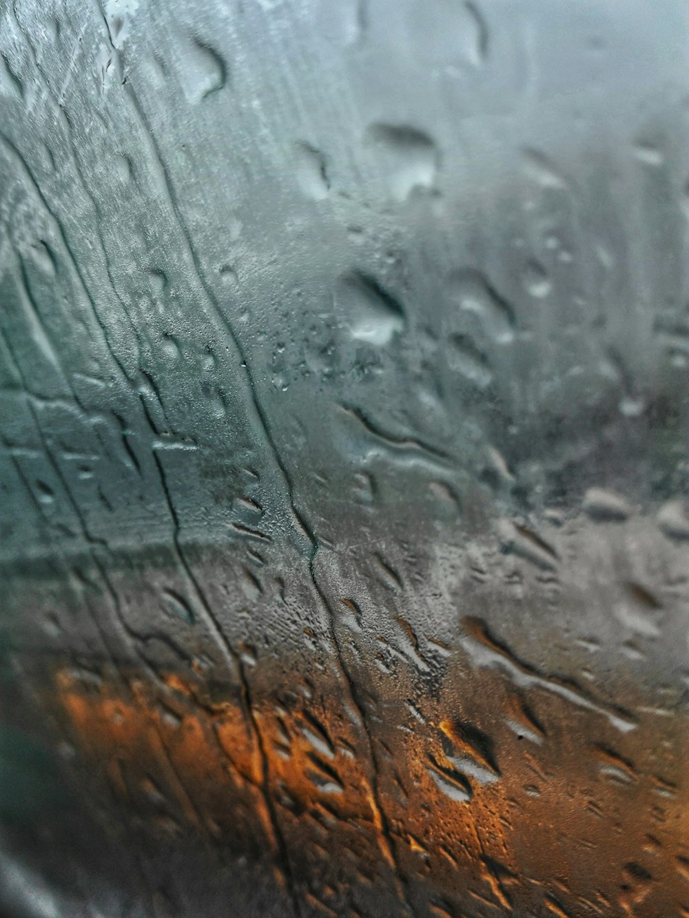 close-up photography of water on clear glass