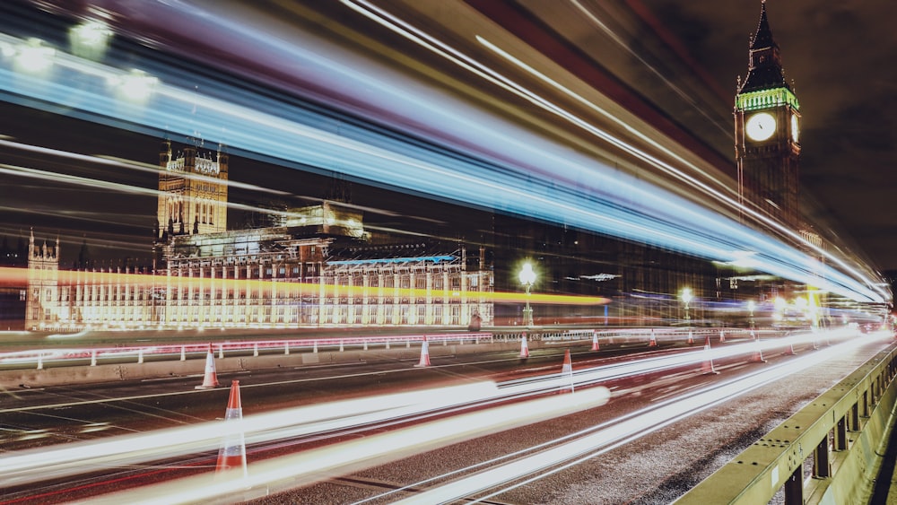 the big ben clock tower towering over the city of london