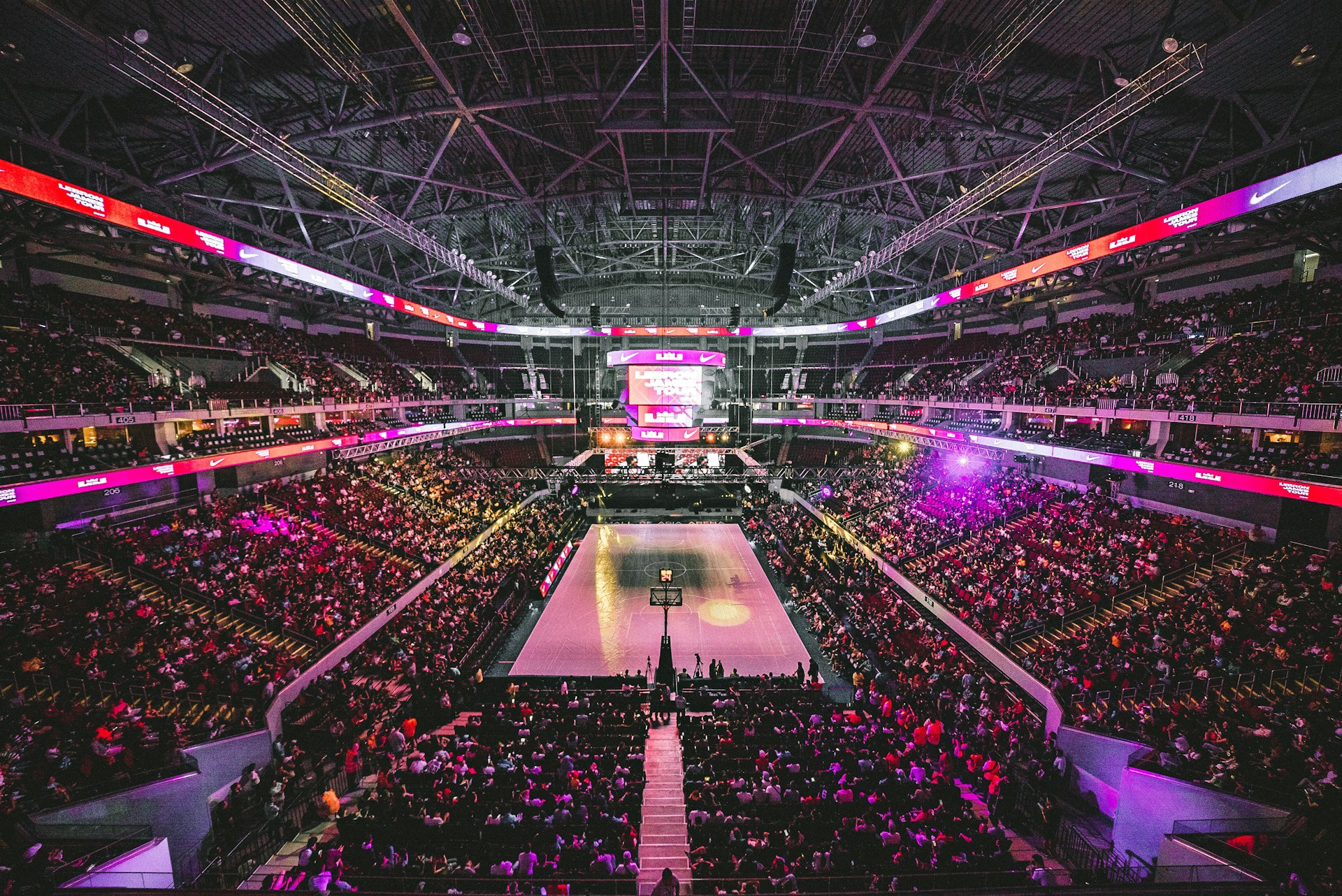 NBA Stadium at Night