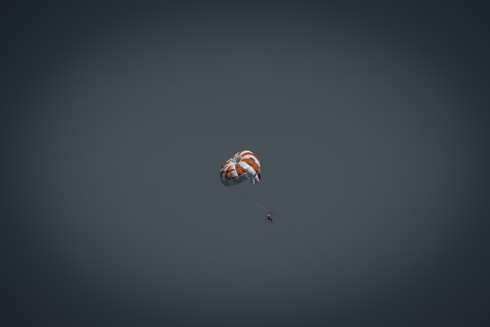 person in parachute