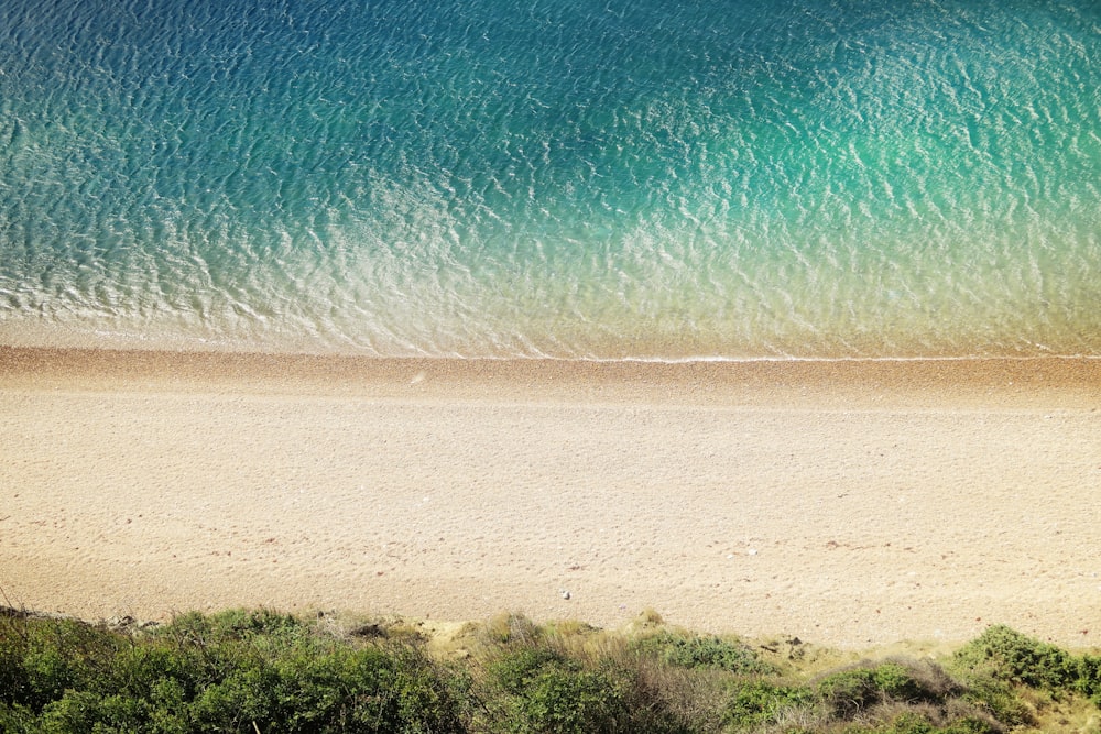 bird's-eye view photography of ocean