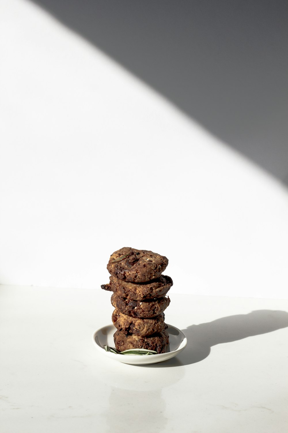 pile of cookies served on saucer