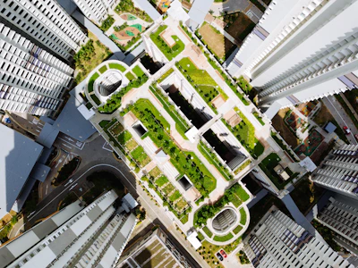 A scenic view of a well-designed urban landscape.