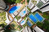 bird's-eye view photography of buildings