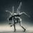 A couple performing an acrobatic dance pose, with one person balancing on one leg and supporting the other who is suspended upside down with legs outstretched. The scene is captured in a grayscale tone, highlighting the strength and grace of the dancers.